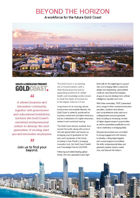 Beyond the Horizon – A Workforce for the Future Gold Coast 